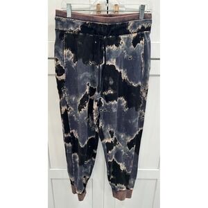 Lab Joy Tie Dye Jogger Sweatpants Women Medium Blue Black Casual Lounge Wear